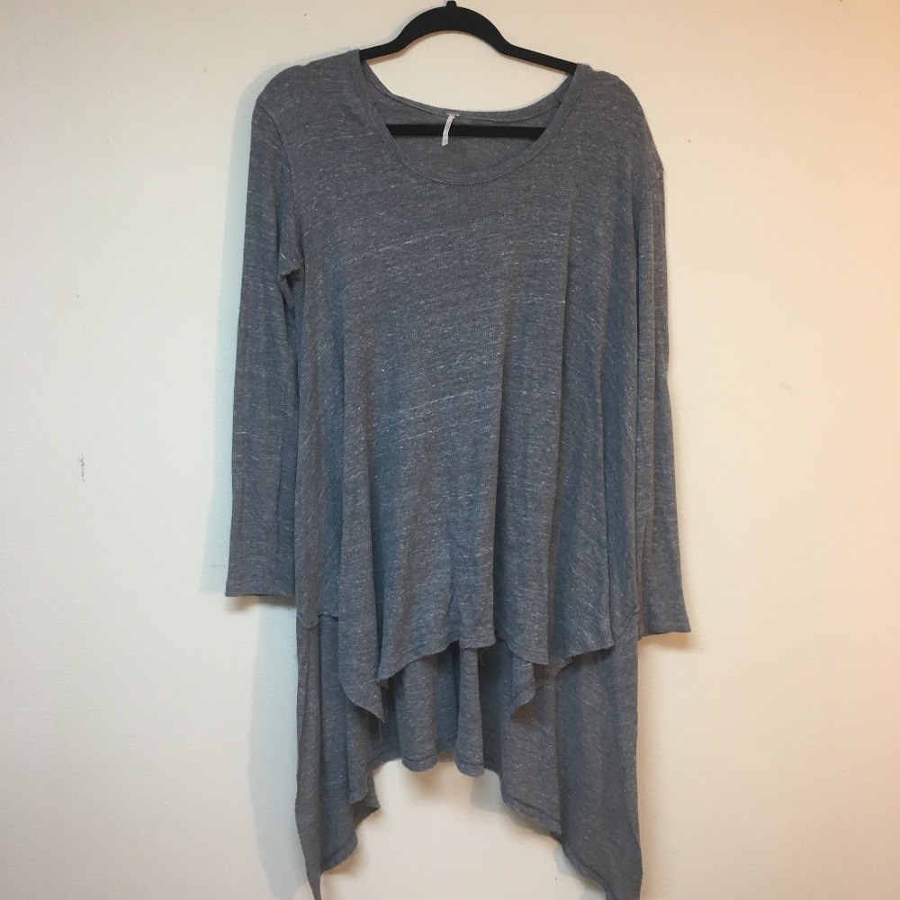 Free People Thermal Asymmetrical Flowy Long Sleeve